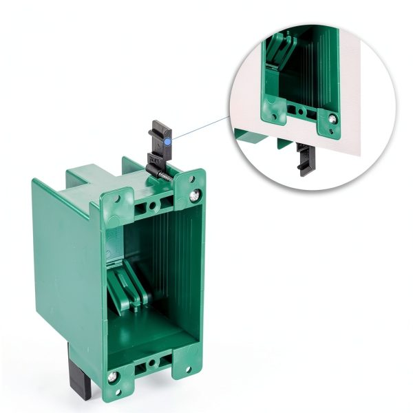 CycevSun 6 Pack Electrical Outlet Box Old Work 1 Gang, Plastic Remodel Drywall Junction Boxes, UL Listed-1