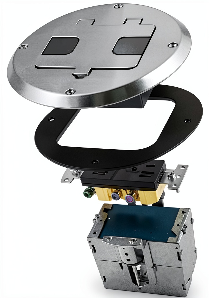 Product front view showing all components