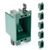 CycevSun 6 Pack Electrical Outlet Box Old Work 1 Gang, Plastic Remodel Drywall Junction Boxes, UL Listed-0