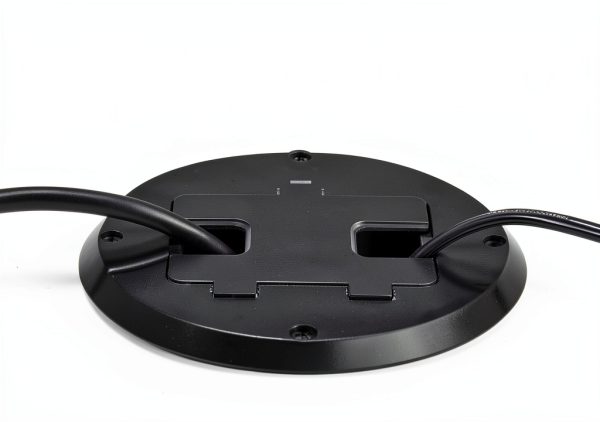 Floor Kit RACO 6239BK 1-Gang Black Recessed Duplex 15A TR Device-3