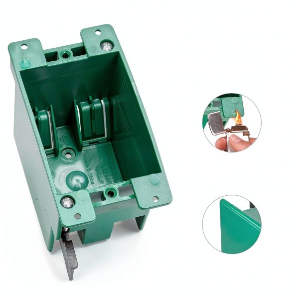 CycevSun 6 Pack Electrical Outlet Box Old Work 1 Gang, Plastic Remodel Drywall Junction Boxes, UL Listed-4