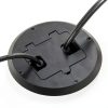 Floor Kit RACO 6239BK 1-Gang Black Recessed Duplex 15A TR Device-4