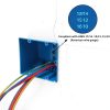 2 Gang Electrical Box Adjustable XGGYA Plastic Outlet Box 34 cu in-4