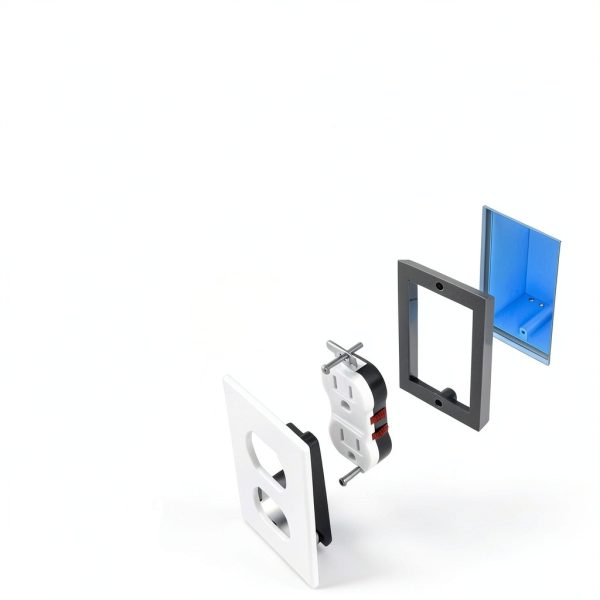 3/4 inch Single Gang Receptacle Box Extender UL Listed Mint Bucket-6