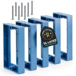1/2" Single Gang Outlet Extenders Mint Bucket UL Listed Pack of 5-0