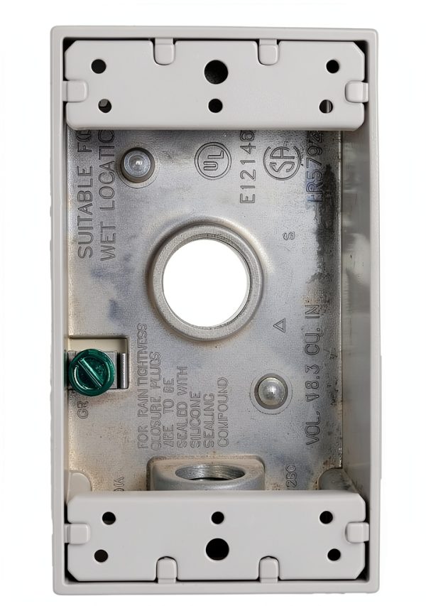 Hubbell-Bell 5320-0 Single Gang 3-1/2-Inch Outlets Weatherproof Box-1