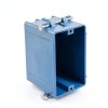 1-Gang PVC New Work Outlet Box Blue ETL Listed UL514C-5