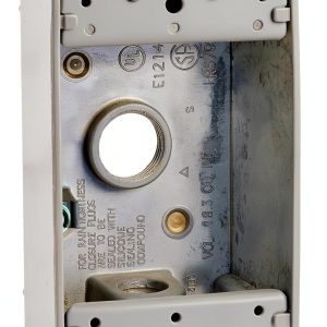 Hubbell-Bell 5320-0 Single Gang 3-1/2-Inch Outlets Weatherproof Box-0