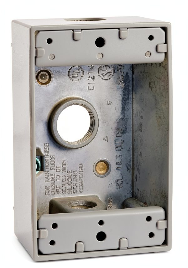 Hubbell-Bell 5320-0 Single Gang 3-1/2-Inch Outlets Weatherproof Box-0