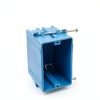 1-Gang PVC New Work Outlet Box Blue ETL Listed UL514C-1