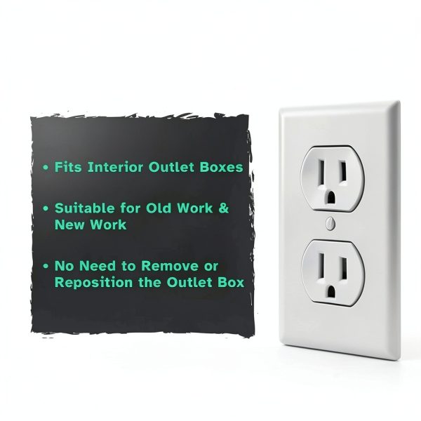 1/2" Single Gang Outlet Extenders Mint Bucket UL Listed Pack of 5-6